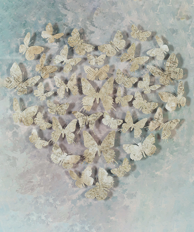 Tranh Butterflies In Heart