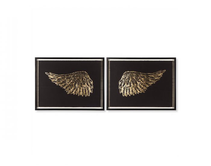 Tranh Gold Wings - Black