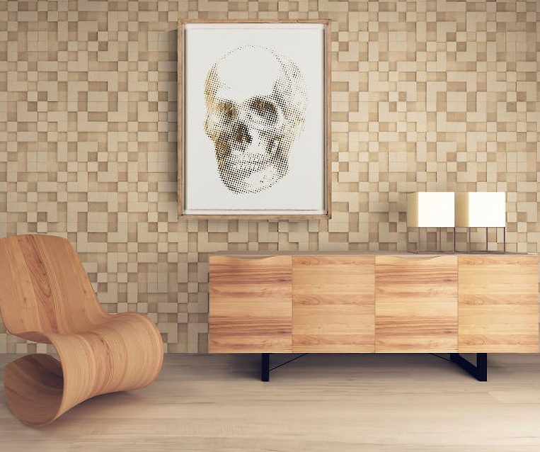 Tranh Gold Skeleton - Skull